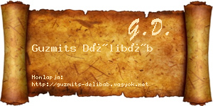 Guzmits Délibáb névjegykártya